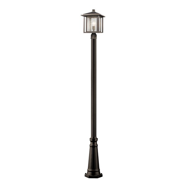 Z-Lite Aspen 1 Light Outdoor, Oil Rubbed Bronze And Clear Seedy 554PHB-519P-ORB - main